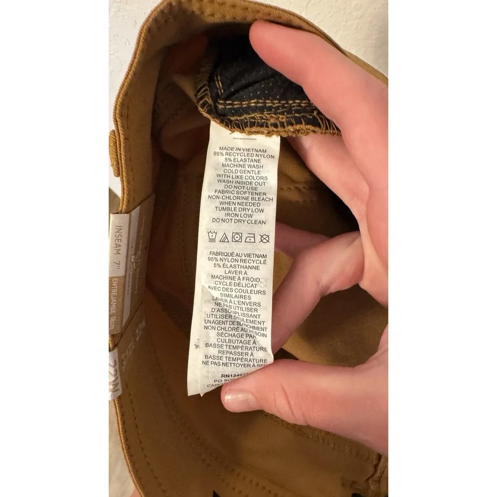 PrAna Women 22W Halle Short II Plus Earthbound Brown Hiking 7 Inch Shorts NWT